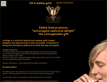 Tablet Screenshot of edible-gold.com